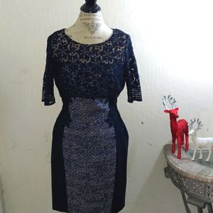 Antonio Malani Navy Blue Dress Size 10